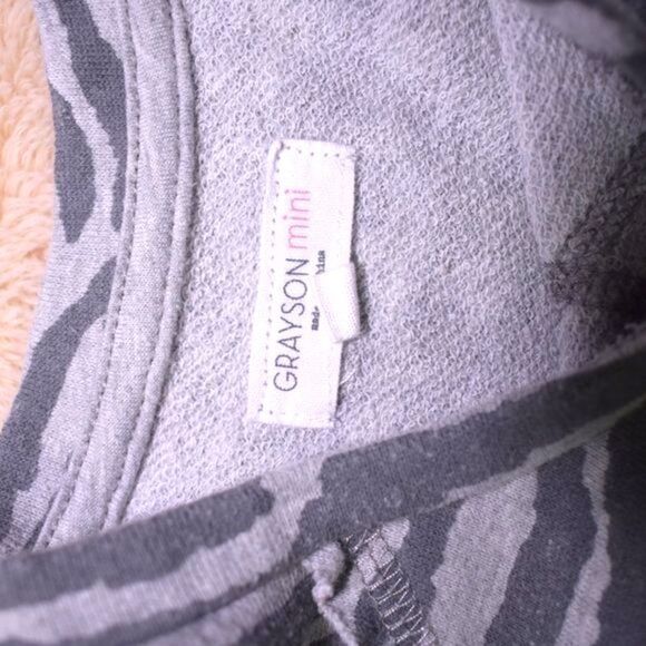 Girls Tiger Animal Print Dress Size 4T Gray Short Sleeve - Picture 7 of 8